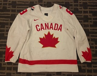 2023 Team Canada Malcolm Spence #8 Hlinka Game Used Nike Jersey Rangers