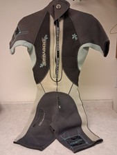 Sea-Doo Women's 4-Way Flex Shorty Wetsuit Grey Blue, SZ 7/8, Stash Pocket