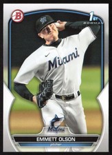 2023 Bowman Draft Emmett Olson #BD-10 Miami Marlins