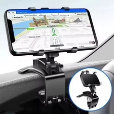 360° Clip-On Car Dashboard Phone Holder Mount Stand Cradle Universal for iPhone
