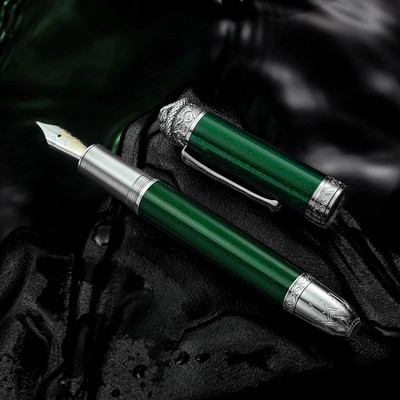 Hongdian N25 Piston Fountain Pen EF/F Nib 2025 Snake Year Limited Writing Pen