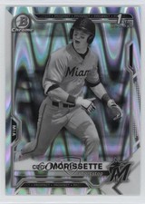 2021 Bowman Draft Chrome Black & White RayWave Refractor Cody Morissette 18zp