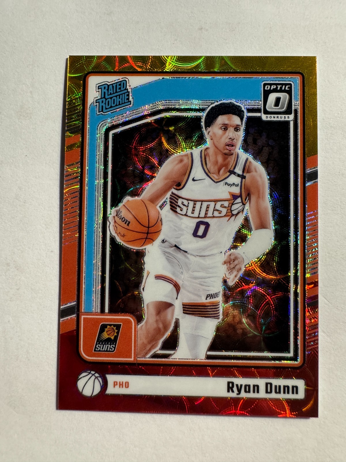 2024 Donruss Optic International Red & Gold Prizm /99 Ryan Dunn #279 Rookie RC
