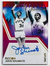 2020-21 Panini Recon John Shumate Glorified Signatures Auto 10 /99 Spurs