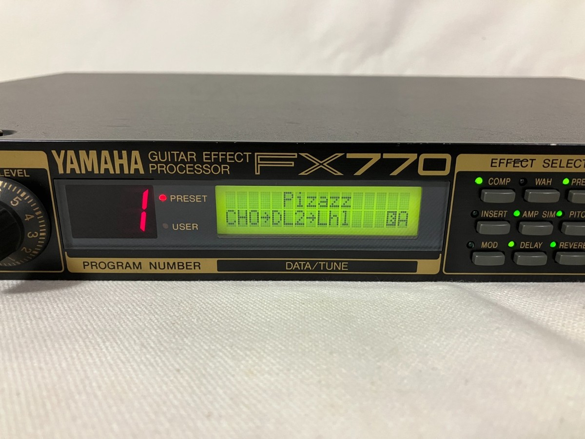 【美品】YAMAHA FX770 GUITAR EFFECT PROCESSOR Yamaha FX770 Guitar Effect Processor Made in Japan Vintage Rack