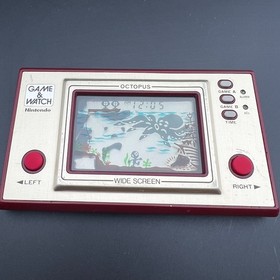 JUNK AS-IS Vintage 1981 Nintendo Game & Watch Octopus OC-22 No battery Lid