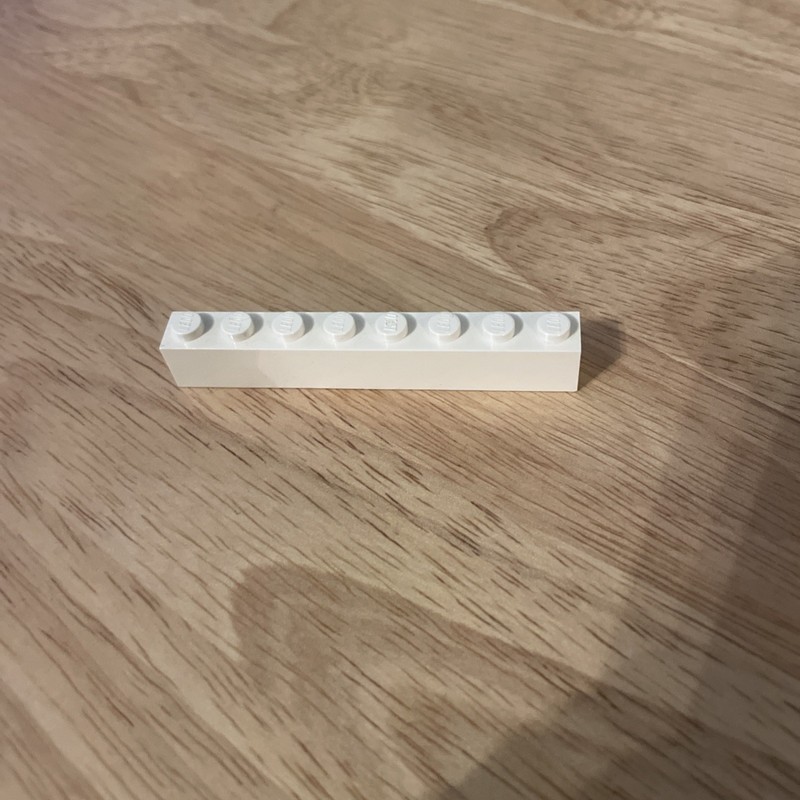 LEGO 1 x 8 White Brick #3008