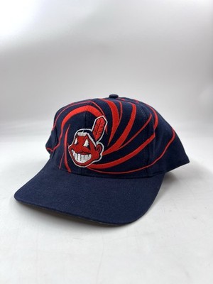 Drew Pearson Cleveland Indians Snap Back Hat Swirl Rare 1990s OSFA