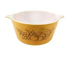 Vintage Pyrex Old Orchard Round Casserole Dish 1 Quart #473
