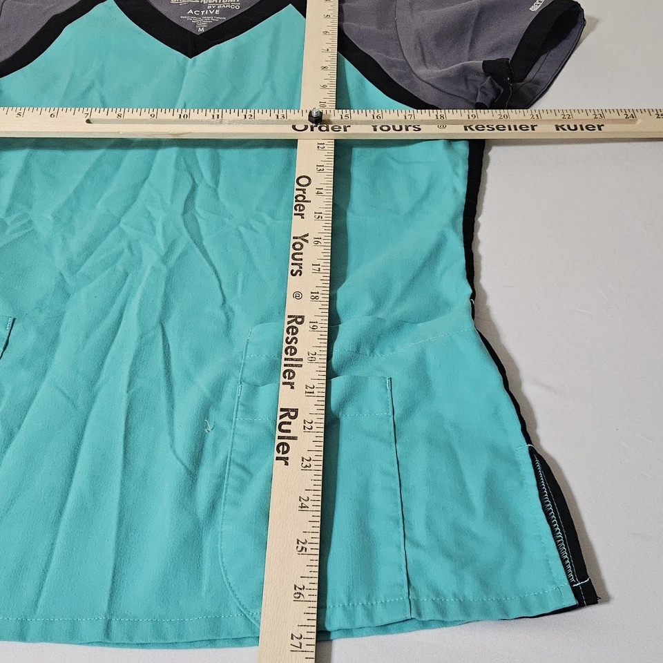 Grey's Anatomy by Barco Scrub Set Womens M Gray V Neck Top Pants Uniform - Image 4 of 4