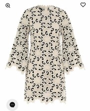 New Zimmermann Ottie Lace Embroidered Shift Mini Dress Size 0 AU/6 US