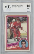 1984-85 O-Pee-Chee Steve Yzerman #67 (RC) BCCG 10