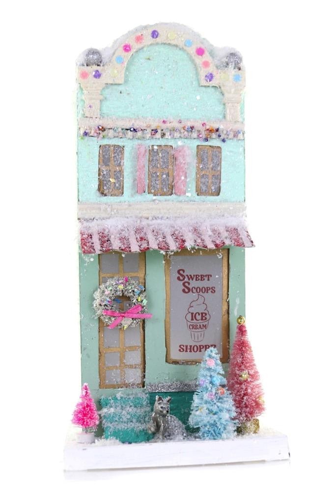 Cody Foster Mint Green Sweet Scoop Ice Cream Shoppe Christmas Village Shop