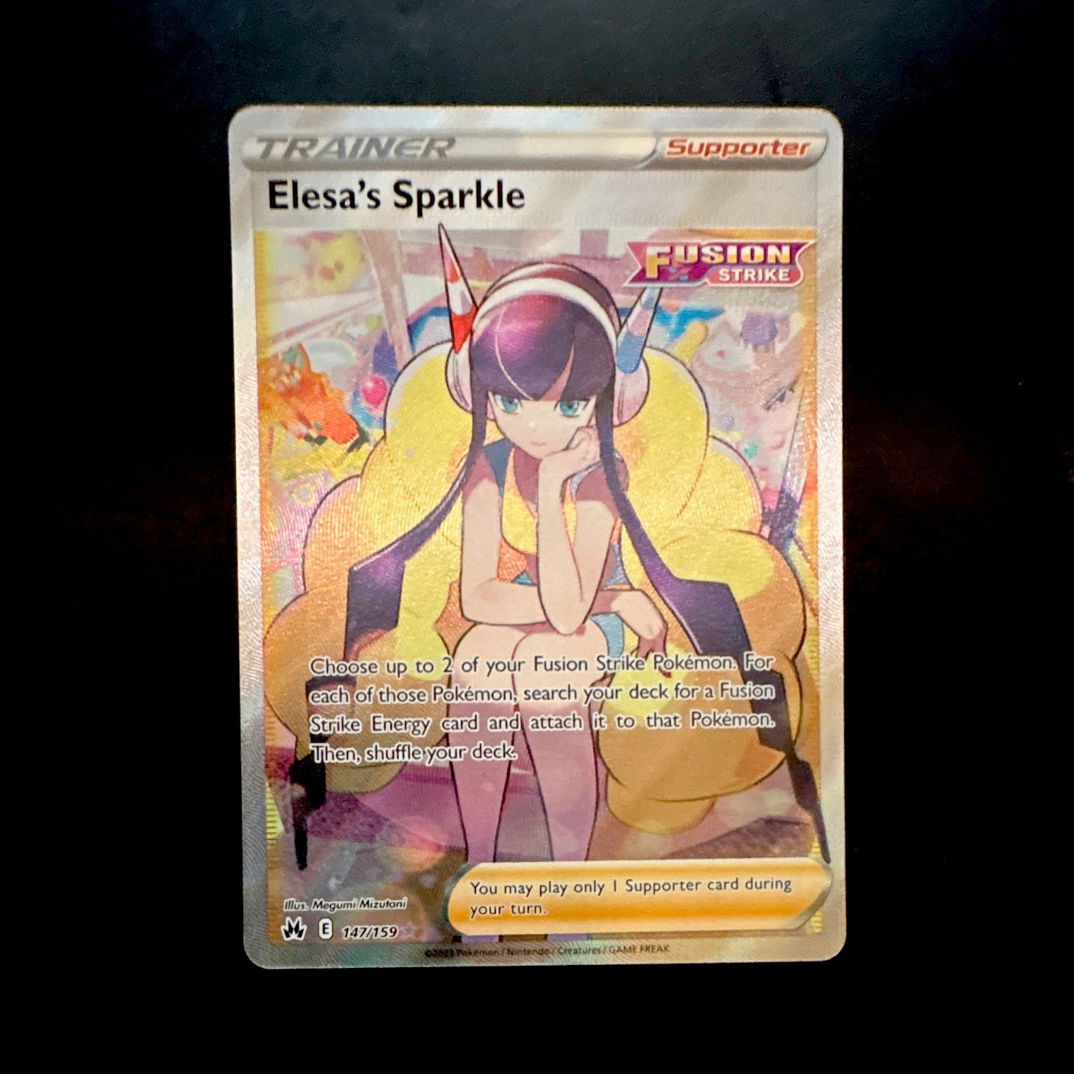 Elesa's Sparkle 147/159 Crown Zenith Full Art Holo UR ENG