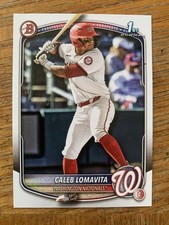 2025 bowman prospect Caleb Lomavita #BP-120 Washington Nationals 