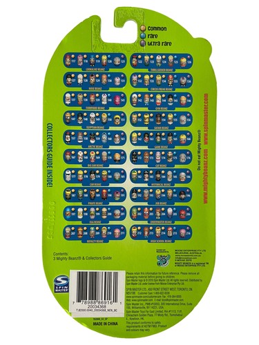 Mighty Beanz 3 Beanz Set, Collectible Series 2 in Green Package - Afbeelding 2 van 2