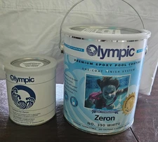 Olympic Pool Paint - Zeron White - 1 Gallon Two-Part Epoxy Swimming Pool Paint