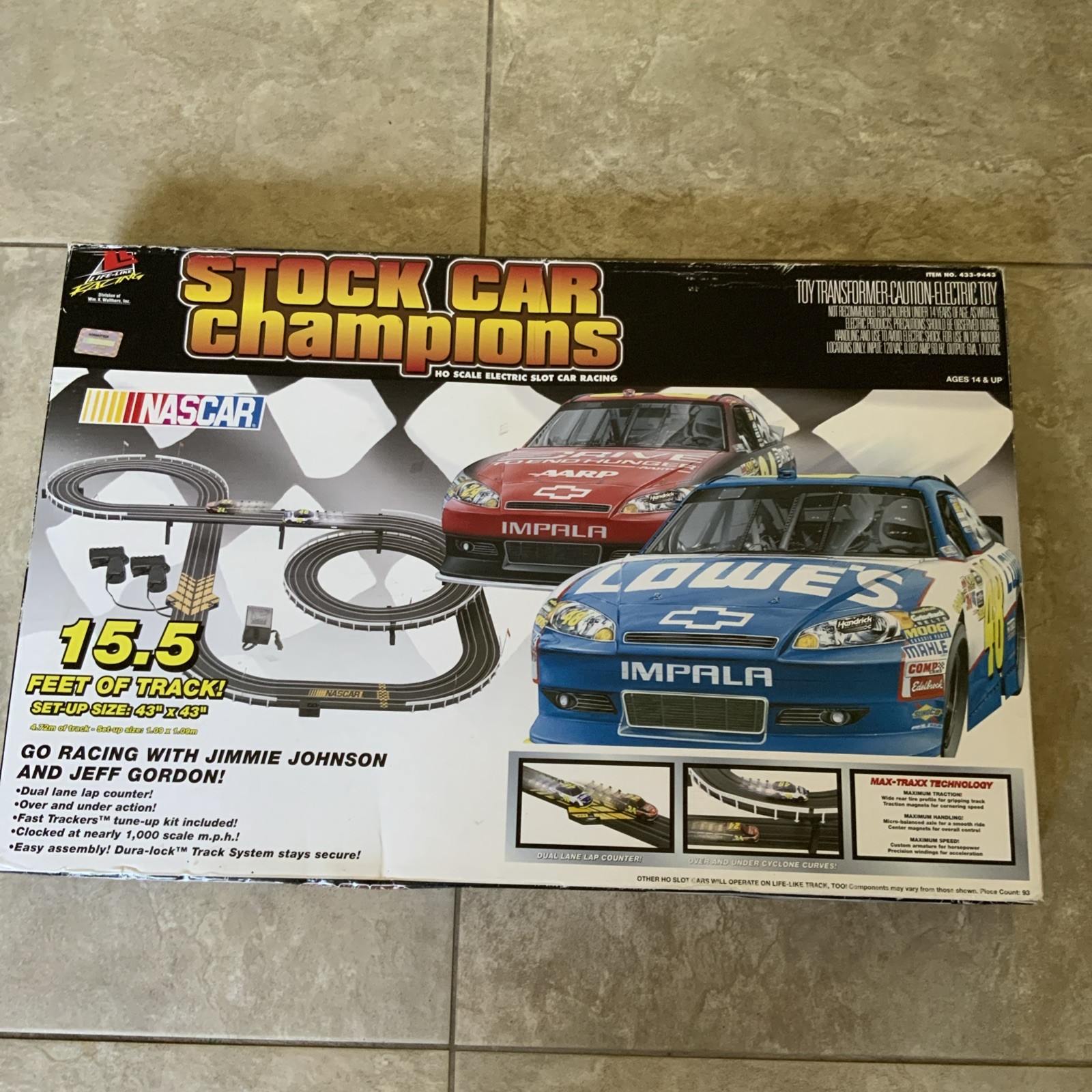 Realistic NASCAR Slot Car Racing Champions Set