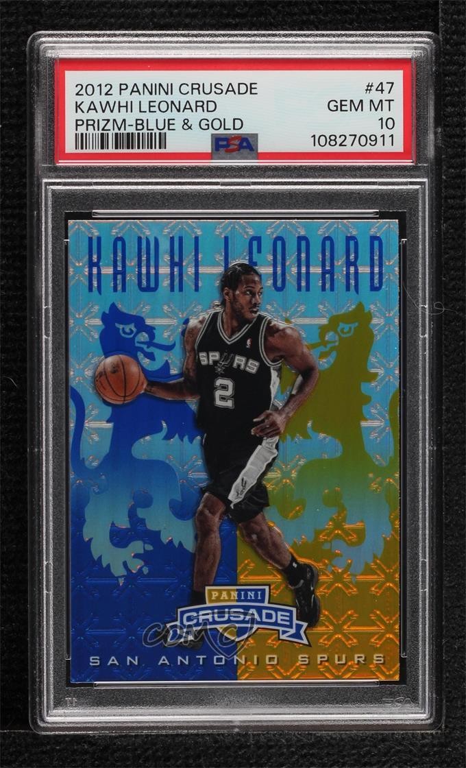 2012-13 Panini Crusade Crusade Blue Kawhi Leonard #47 PSA 10 GEM MT Rookie RC