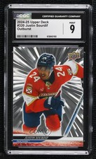 2024-25 Upper Deck Series 2 Outburst Justin Sourdif #320 CGC 9 Mint