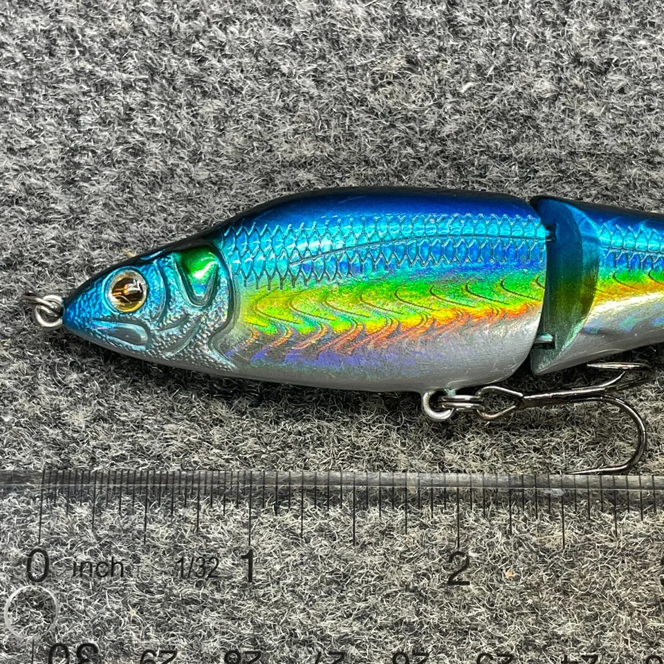 Isca de natação Sebile Magic Swimmer 125 SK afundamento lento 3/4 oz - Blue Althea - Imagem 4 de 4