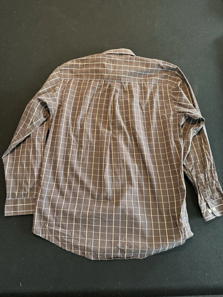 Camisa de manga larga con botones flecha para hombre grande 15-15,5 Foto 2 de 3