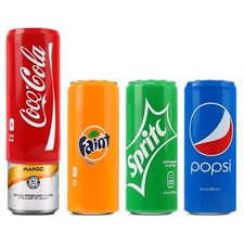 Silicone Can Covers that Look Like Soda for 12 oz Skinny Cans 4-Pack , Beer
