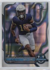 2021-22 Bowman U Chrome Prospects Lava Refractor 43/100 Jeff Sims #44 d4y