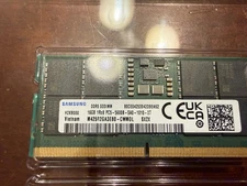 Samsung 16GB DDR5 5600 MHz PC5-44800 SODIMM Laptop Memory RAM (M425R2GA3EB0-CWM)