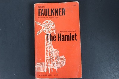 The Hamlet William Faulkner 1964 Vintage Book V-139 Snopes Family Novel PB