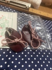 Antique Leather Shoes For French and German Doll
