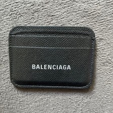 Balenciaga Card Case Business Card Holder Leather Brown
