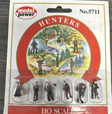 #ad #ad Model Power HO Scale #5711 Hunters 6 People NIP $9.99