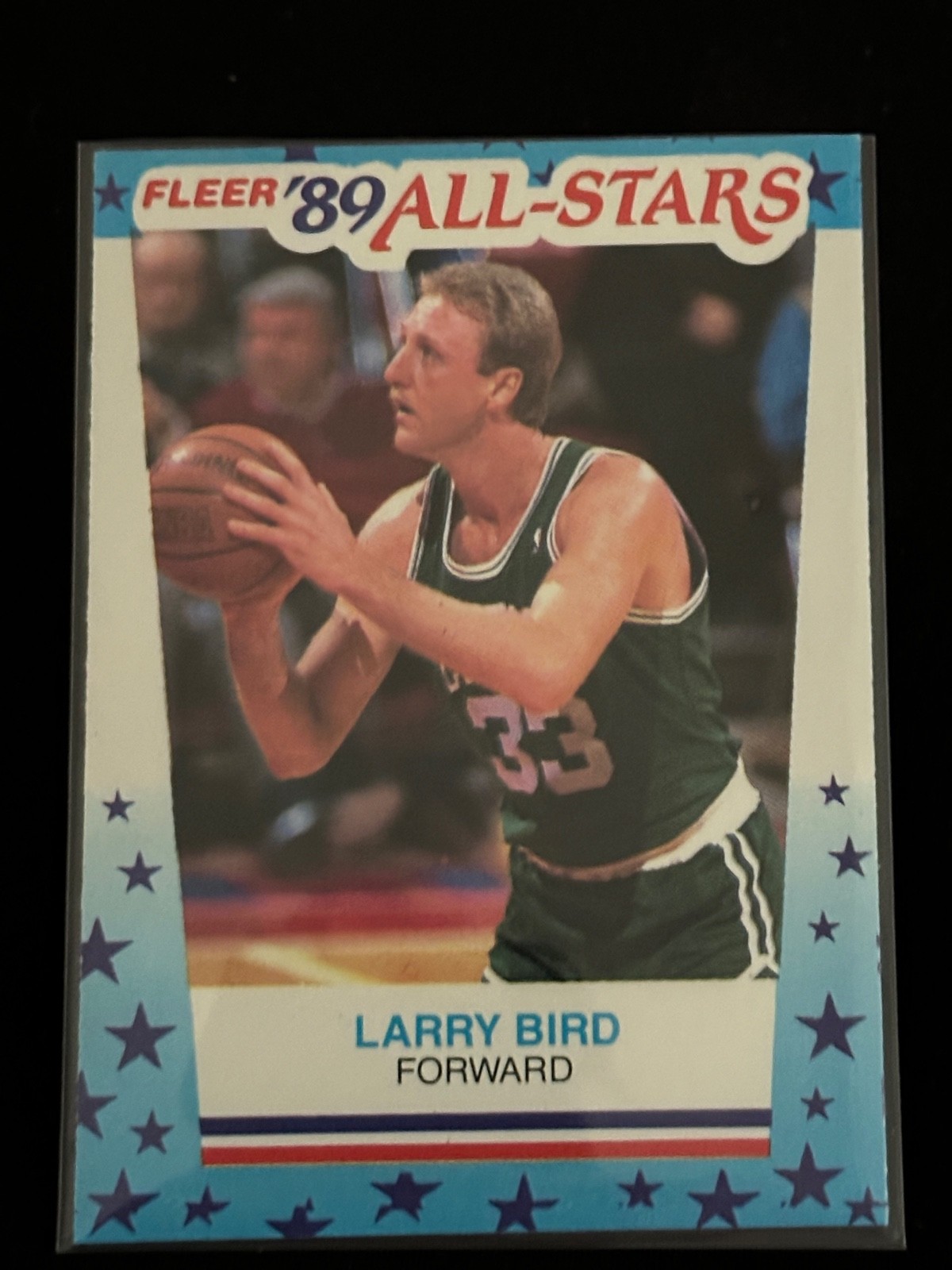 Fleer  1989 All Stars Sticker - Larry Bird #10 - 89 sticker - Near Mint
