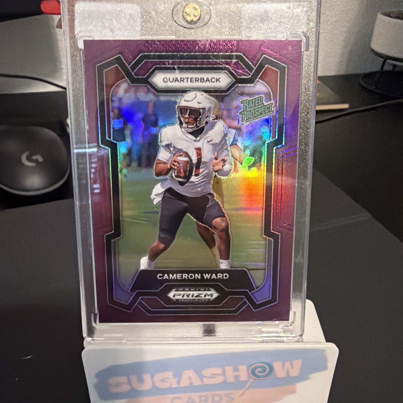 2024 Panini Prizm Draft Pick Rated Prospect Cameron Ward PURPLE /75 RC🔥💎