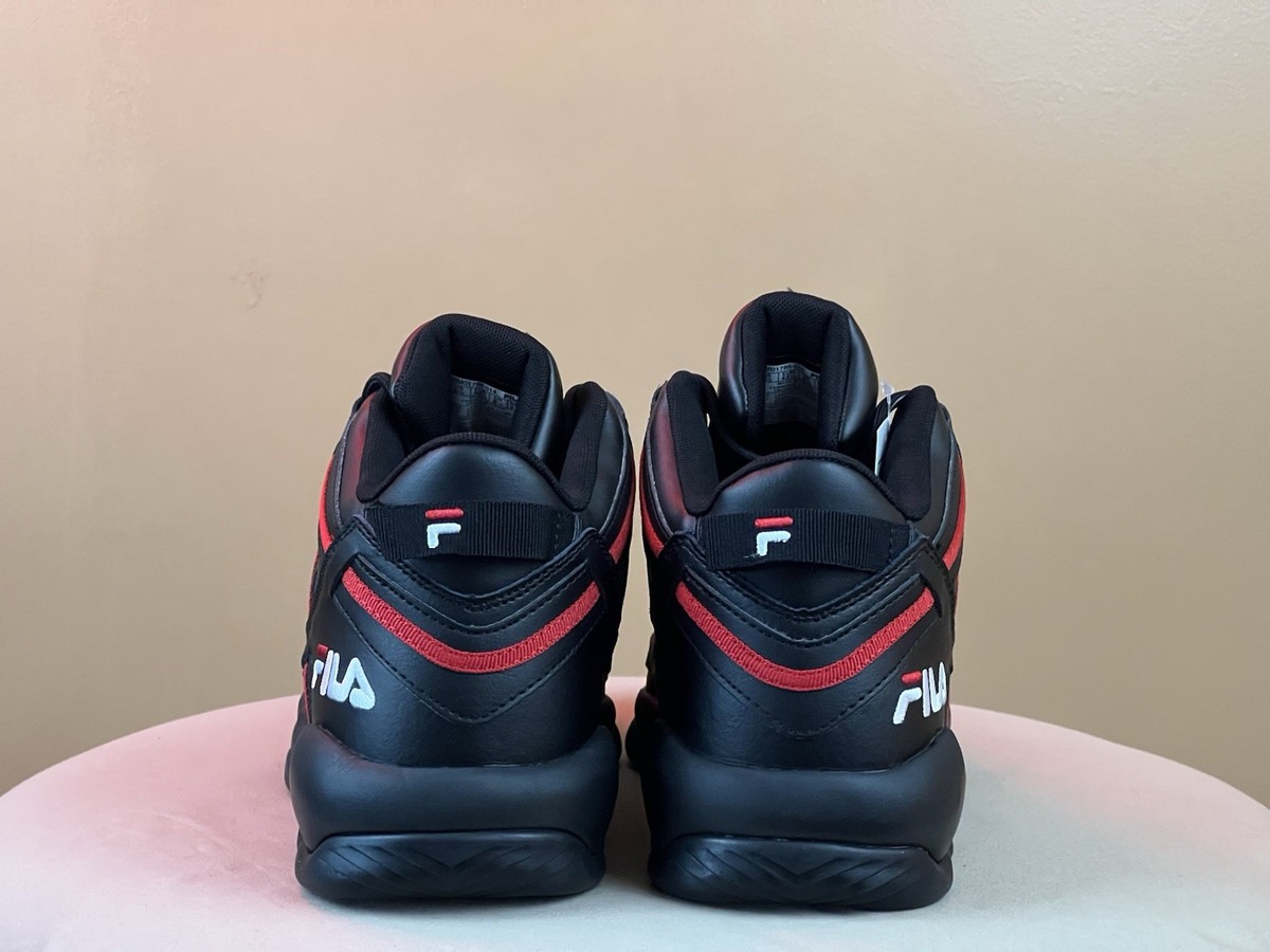 Size 11.5 Men’s Fila Spaghetti Worn 1X Pre-Owned Black Red Fila Stackhouse Spaghetti BRED Black Red | Mercari main image 2