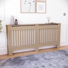 Image of Chelsea Modern Design Radiator Cover Unfinished Natural Hallway Bedroom