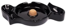 10.2" x 5.5" F.e.s.s. Large Ceramic 2 Cigar Rest and 2 Pipe Rest Cigar Pipe