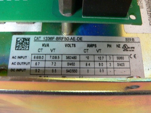 Allen Bradley 1336F-Brf50-Ae-De Drive Ac 5Hp 460V - Picture 3 of 3