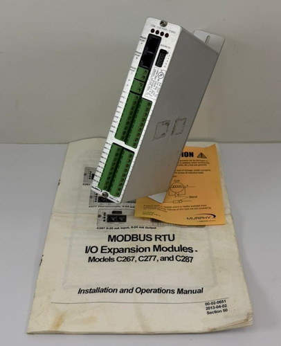 MURPHY C277 THERMOCOUPLE I/O EXPANSION MODULE 50701936 C277 ,UL Image 2 of 2