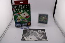 Solitaire Poker Sega Game Gear BOX MANUAL GAME