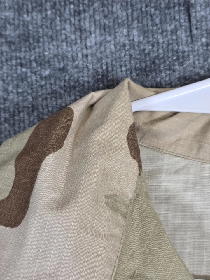 VINTAGE US Army Jacket Mens Large Long Desert Camo DCU Combat Coat Ripstop 90s - Image 3 of 4