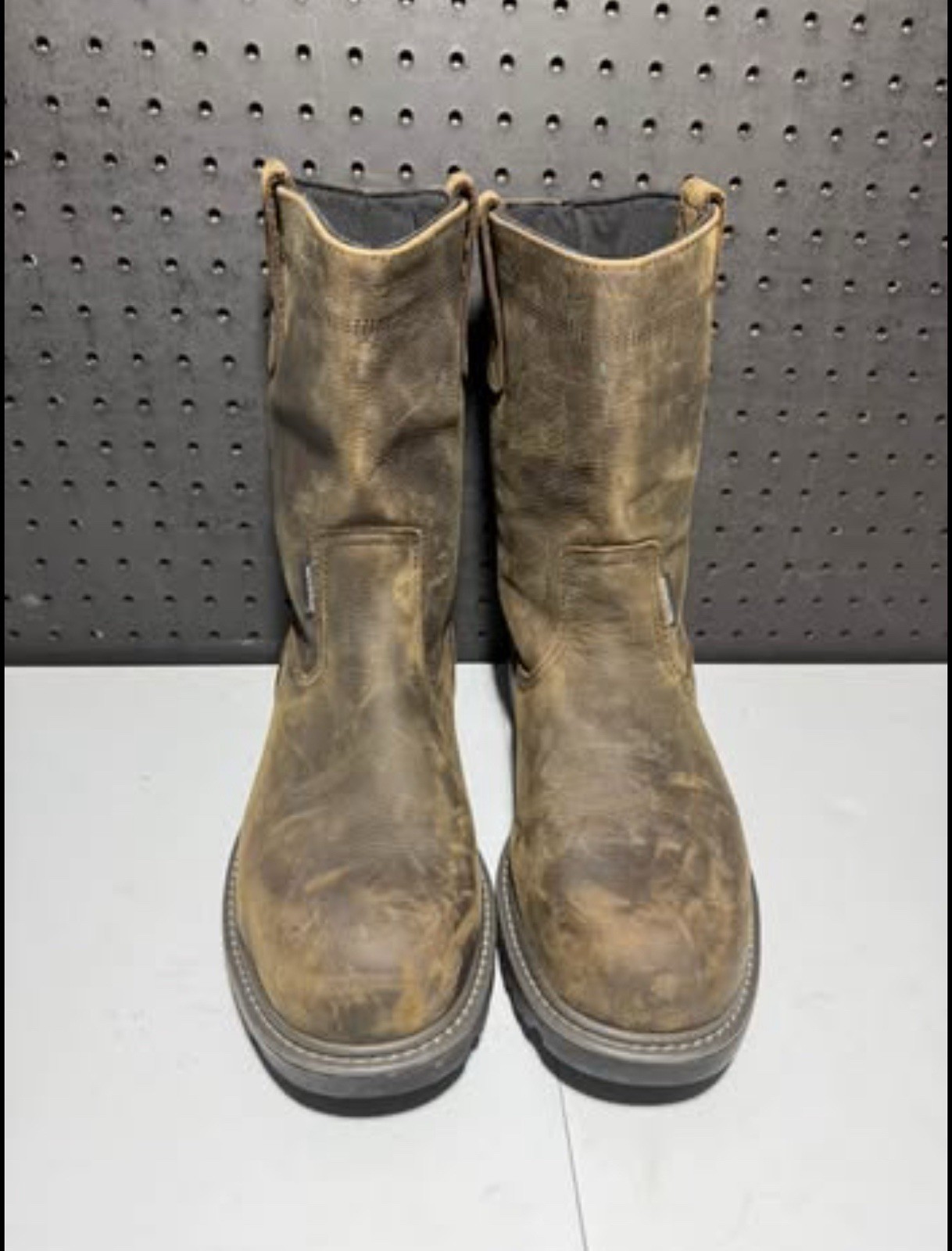 Wolverine Men's Dark Brown Steel Toe Floorhand Work Boot Size 10 Medium