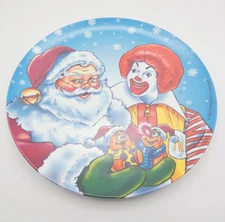 1997 McDonalds Ronald, Santa and McNuggets Christmas Plate