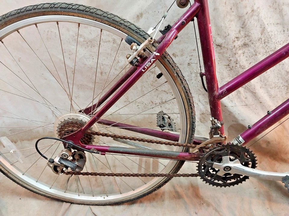 Bicicleta híbrida Giant Nutra 1992 grande 19" rígida cromoly acero a tope paso ~ Foto 3 de 4