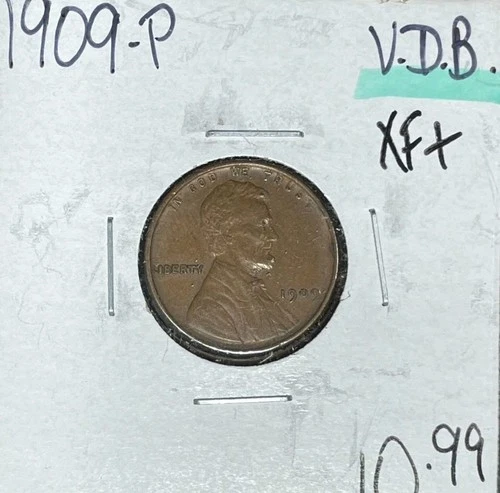 1909-P V.D.B. LINCOLN WHEAT CENT ~ XF+ ~NICE COIN~