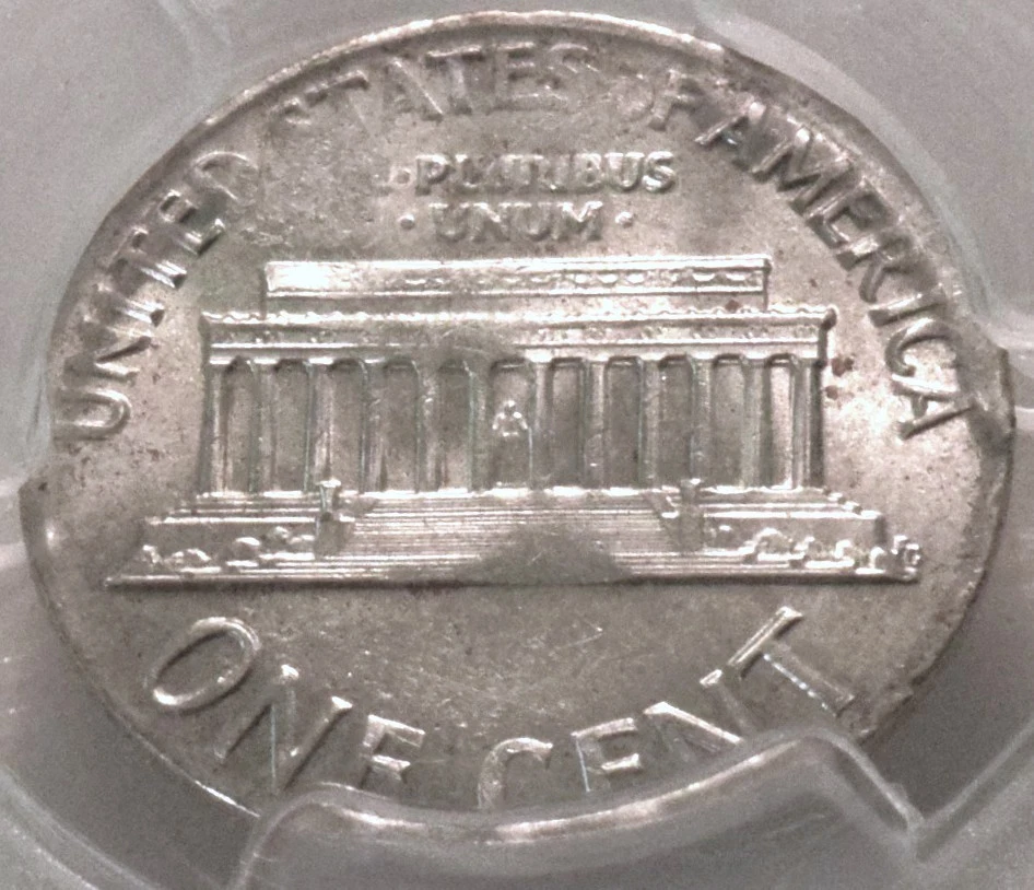 1964 1C PCGS MS 63 ERROR Lincoln Cent Struck on Silver Dime 10C Planchet Blank - Image 4 of 4