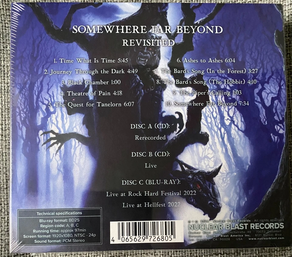 LTD 2CD + BD BOX Blind Guardian – Somewhere Far Beyond Revisited dream iced rush - Bild 3 von 4