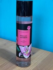 NEW BATH  BODY WORKS PINK LILY  BAMBOO FINE FRAGRANCE MIST 8 OZ