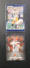 5 Card Football Lot Brett Favre Jake Delhomme Ronnie Brown Michael Crabtree